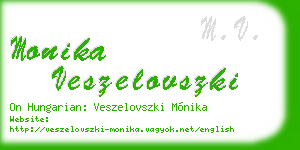 monika veszelovszki business card